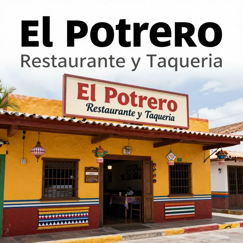 The inviting exterior of El Potrero Restaurante y Taqueria highlights its authentic Mexican charm.