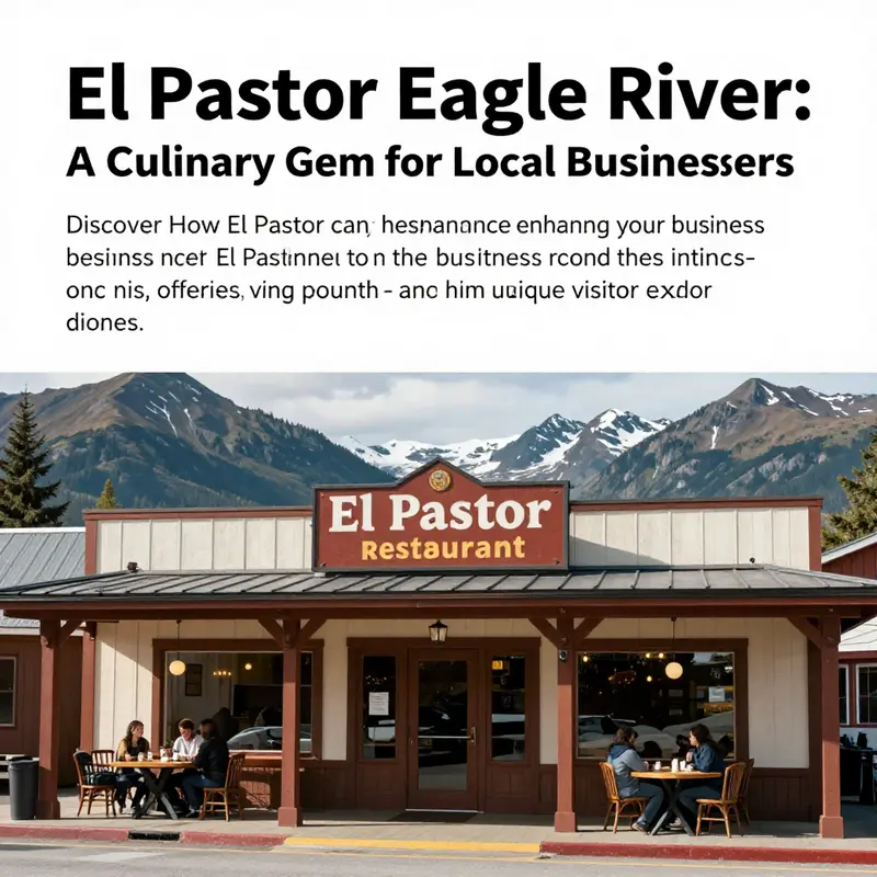 Welcoming facade of El Pastor restaurant with scenic backgrounds in Eagle River.