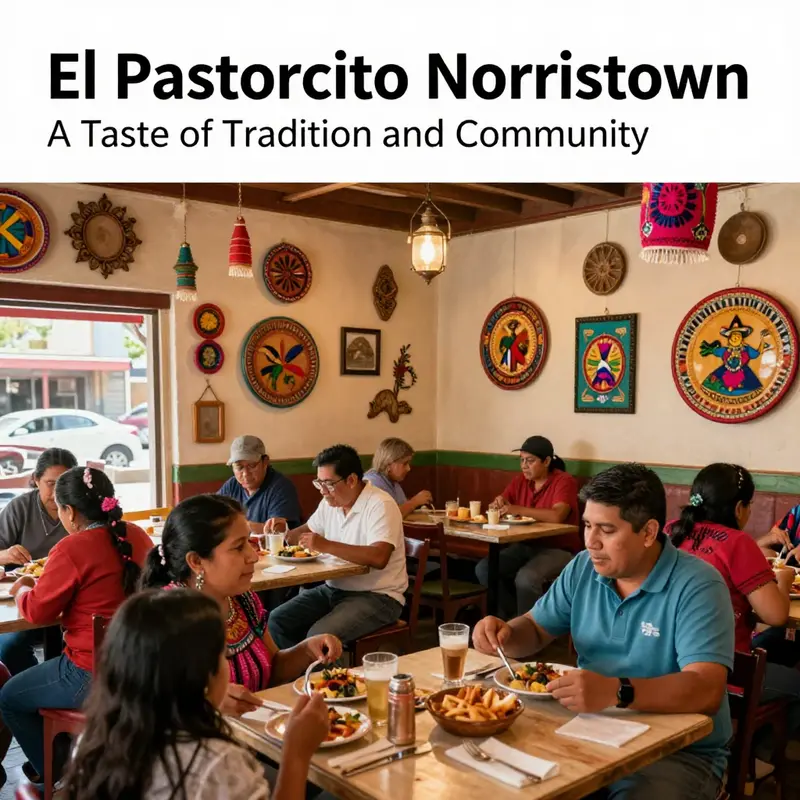 The lively interior of El Pastorcito Taquearía, showcasing Mexican decor and happy customers enjoying their meals.