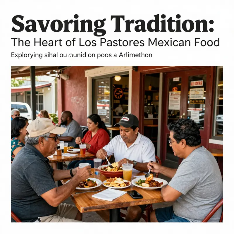 An attractive view of Los Pastores Mexican Food, showcasing its welcoming atmosphere and a diverse group of patrons enjoying their dining experience.