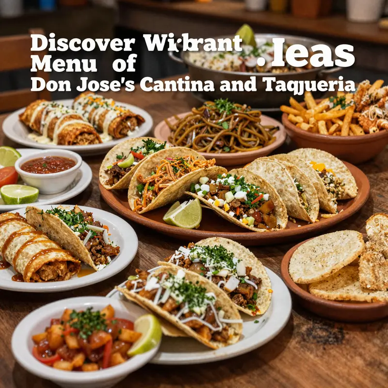 An enticing selection of Don Jose’s Cantina and Taqueria’s menu highlights featuring fresh ingredients and traditional flavors.