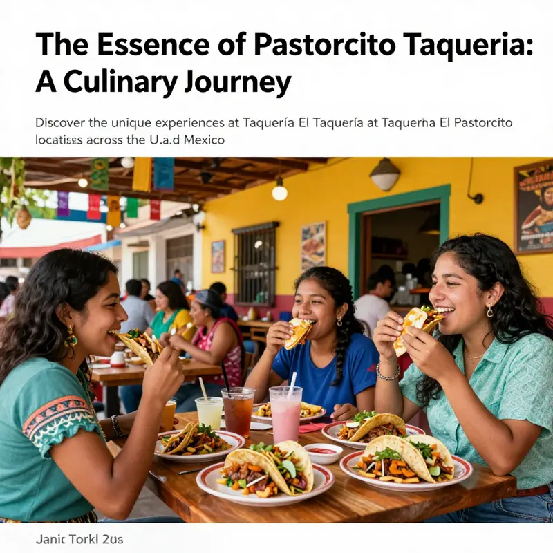 A lively and colorful image of Mexican street food atmosphere, featuring tacos and happy diners.