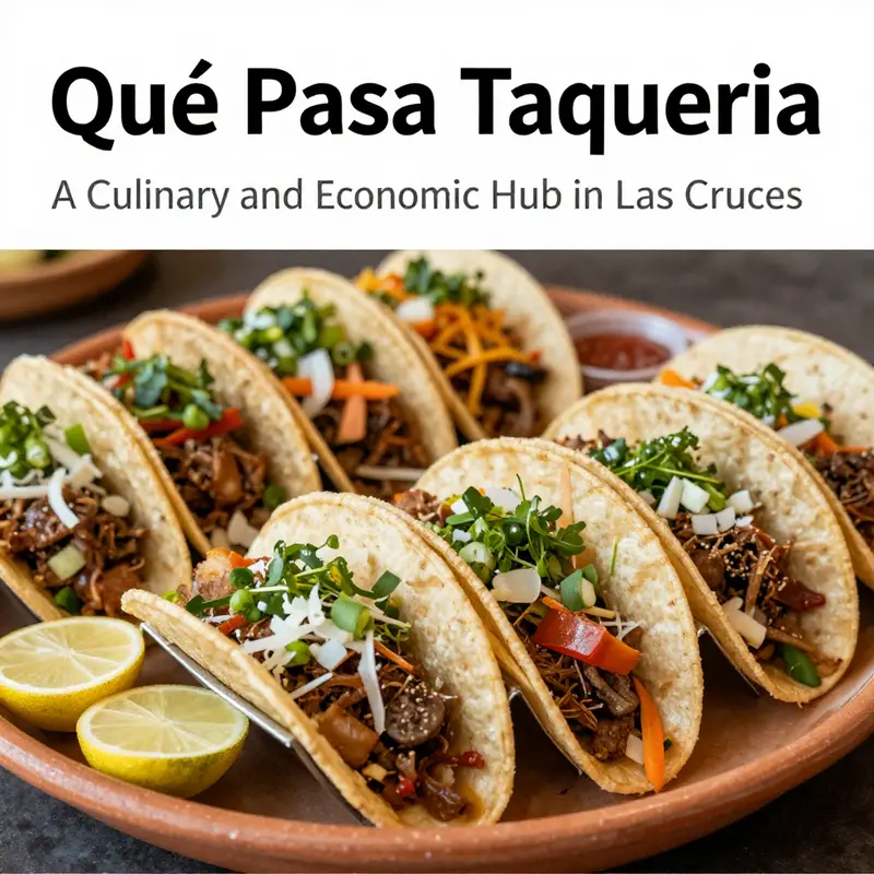 The inviting and lively interior of Qué Pasa Taqueria enhances the dining experience.