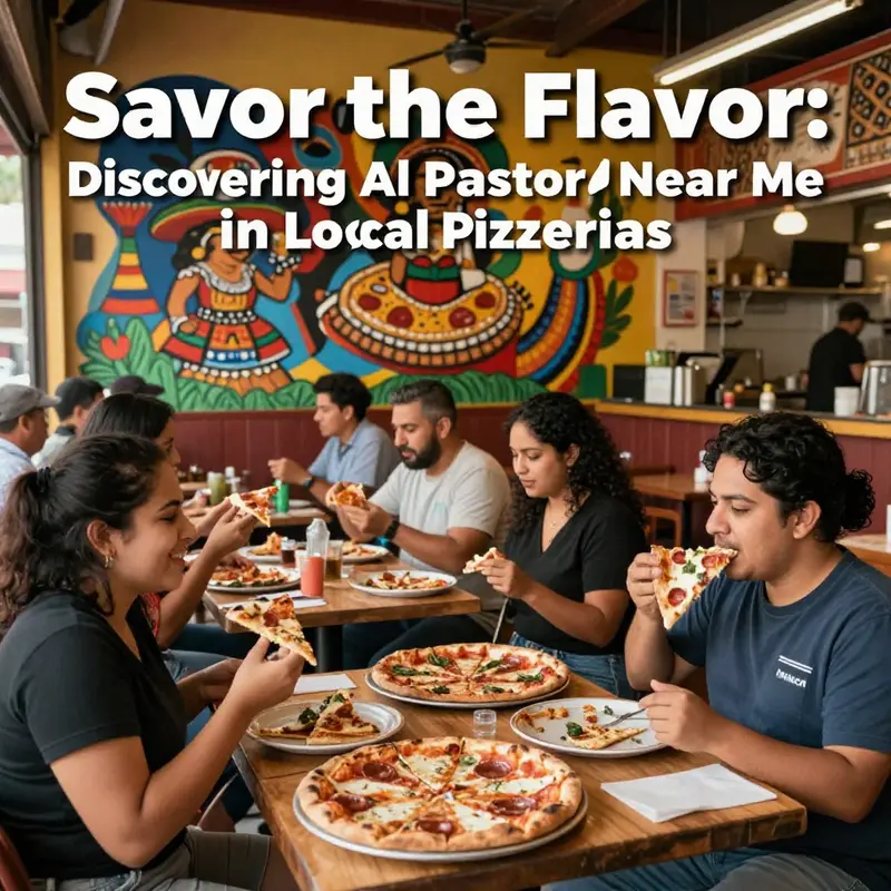 A delicious Al Pastor pizza showcasing the rich and vibrant ingredients that elevate its taste.
