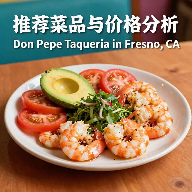 A colorful presentation of the Shrimp Botana dish from Don Pepe Taqueria, highlighting its fresh ingredients.