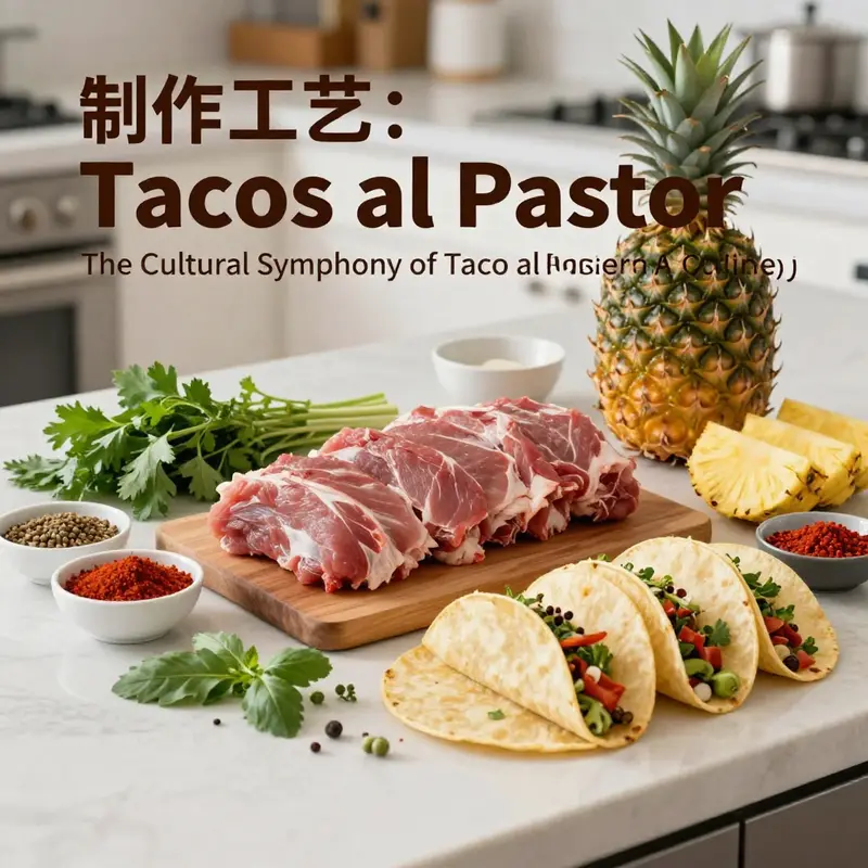 The origins of Tacos al Pastor illustrated, showcasing the blend of Middle Eastern and Mexican culinary traditions.