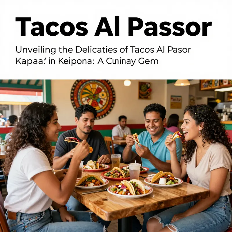 The bustling interior of Tacos Al Pastor, reflecting its popularity among diners.