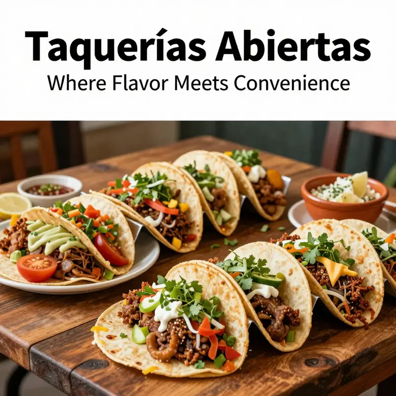 A visually appealing assortment of tacos on a wooden table, showcasing diverse ingredients and flavors.