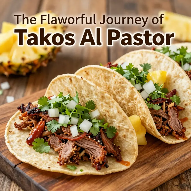 An appetizing view of Al Pastor tacos highlighting the key ingredients and preparation style.