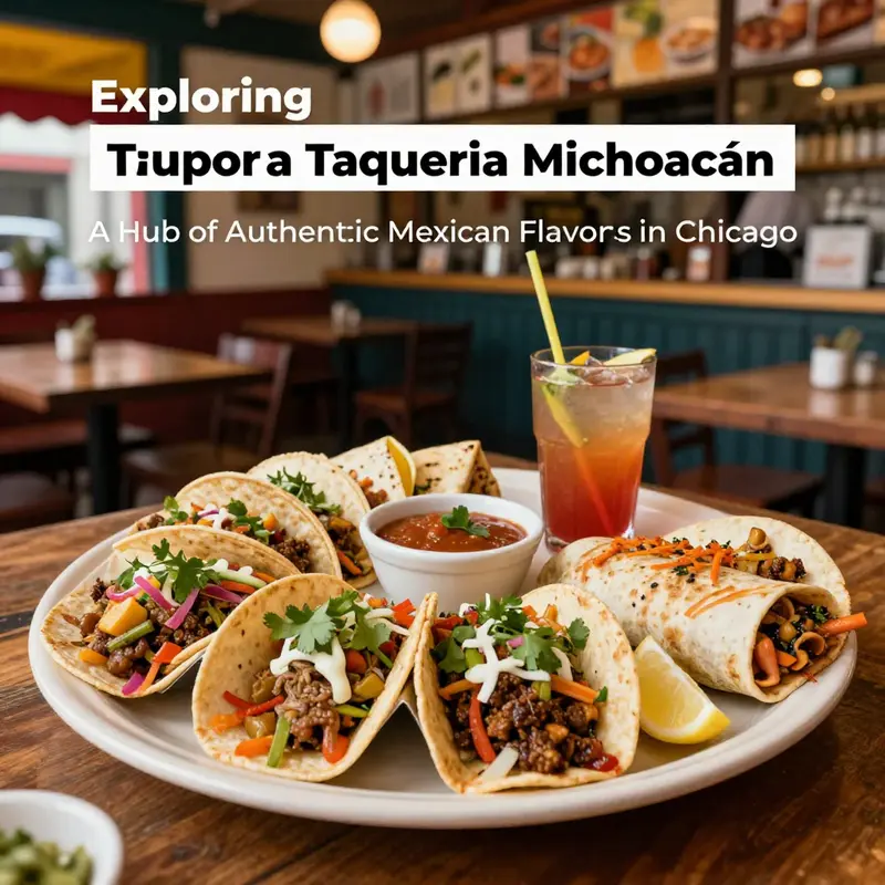 A platter of assorted Mexican dishes showcasing the vibrant flavors and offerings of Taqueria Michoacán.