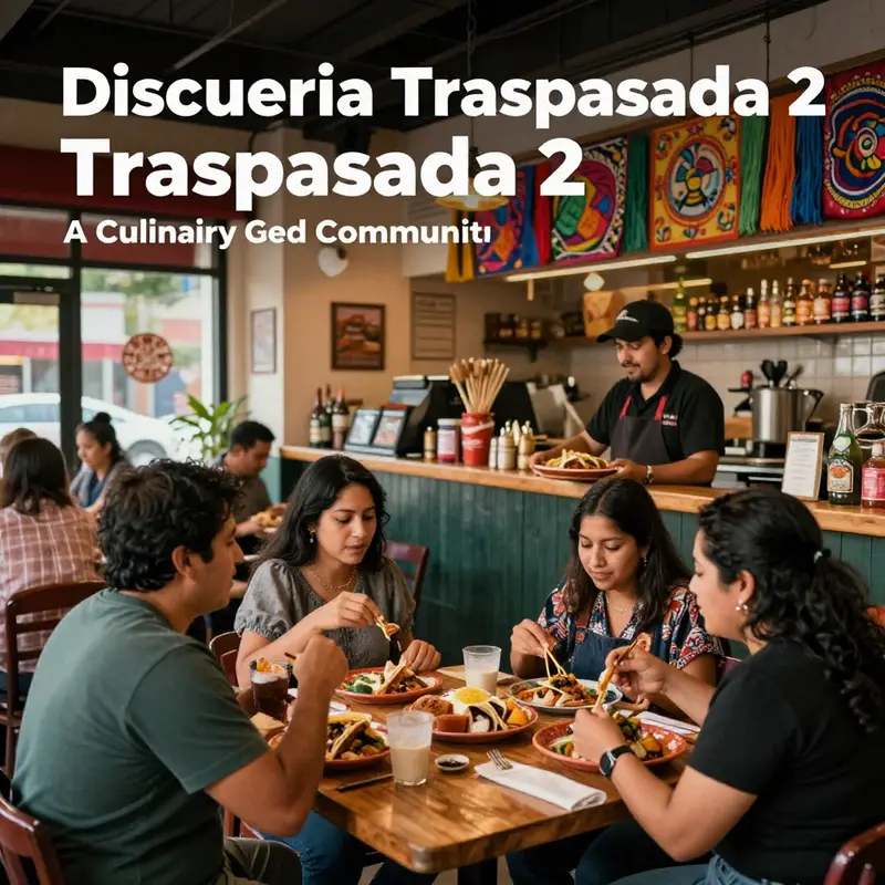 Street view of Taqueria Traspasada 2, inviting customers with its lively decor.