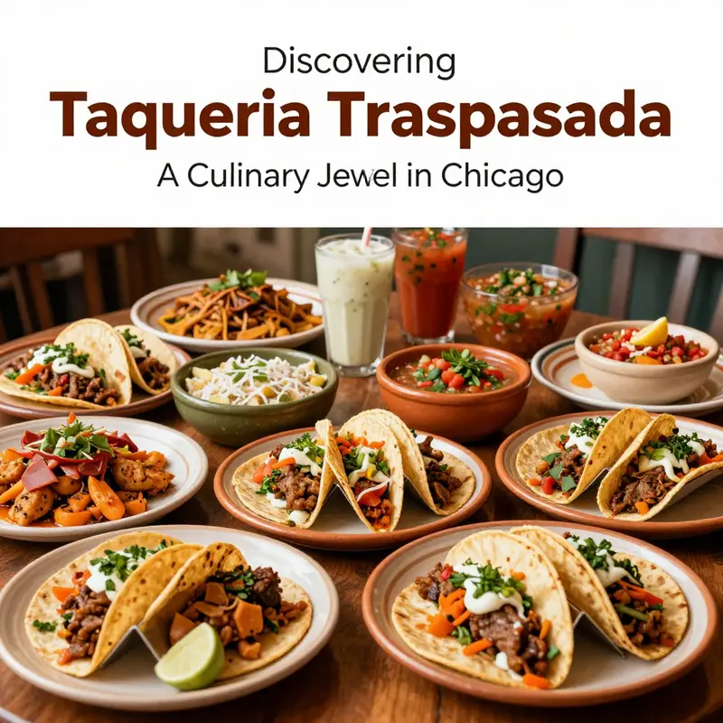 The bustling entrance of Taqueria Traspasada, inviting diners to experience authentic Mexican cuisine.