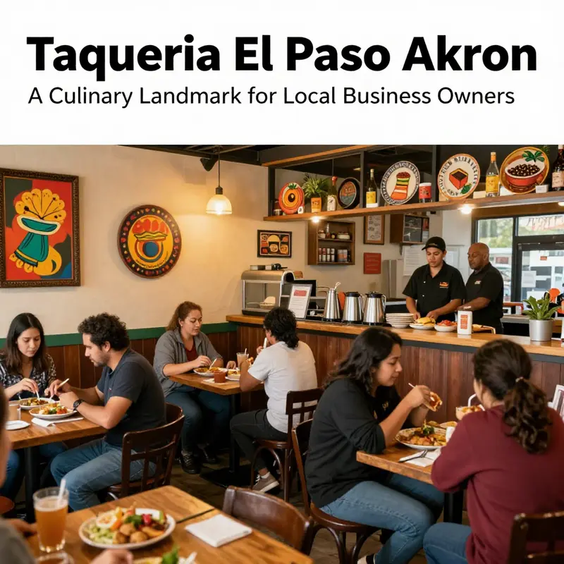 Interior view of Taqueria El Paso bustling with customers and colorful decor.