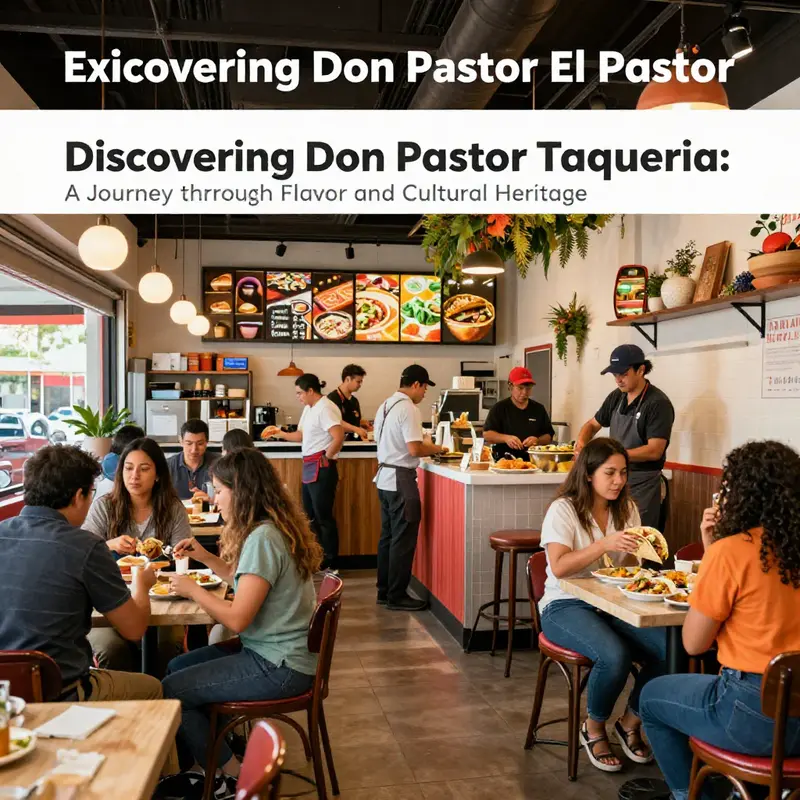 The lively atmosphere of Taqueria El Pastor, where community and culinary art meet.
