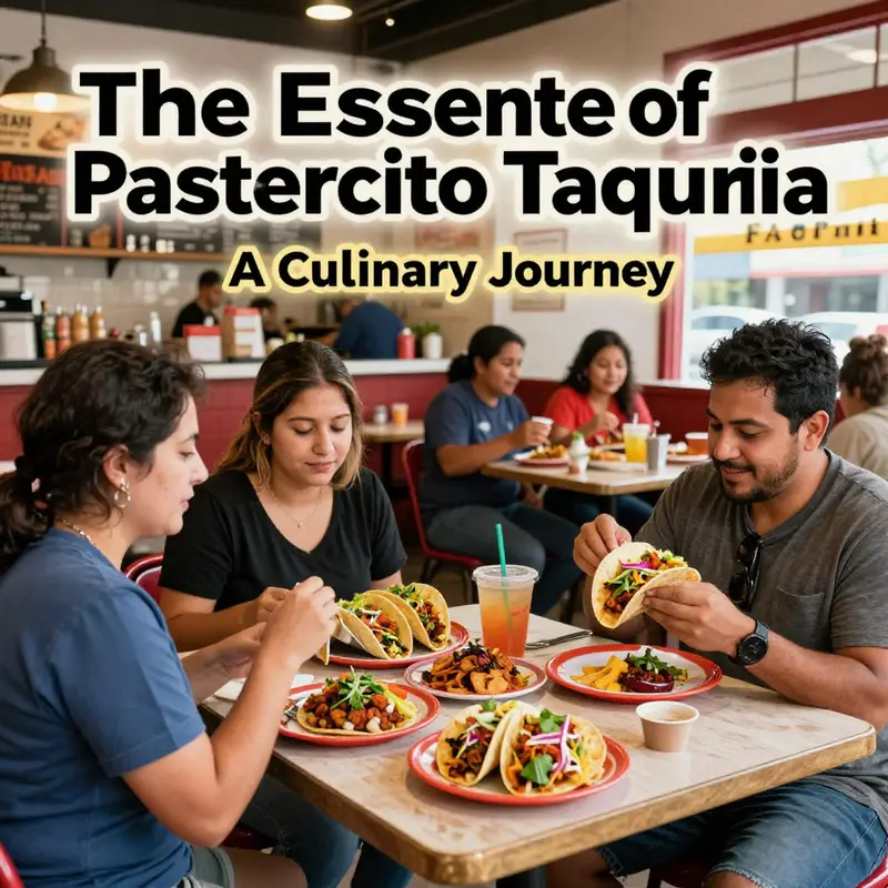 Din diners relish authentic tacos at Taqueria El Pastorcito, showcasing the lively ambiance and community spirit.