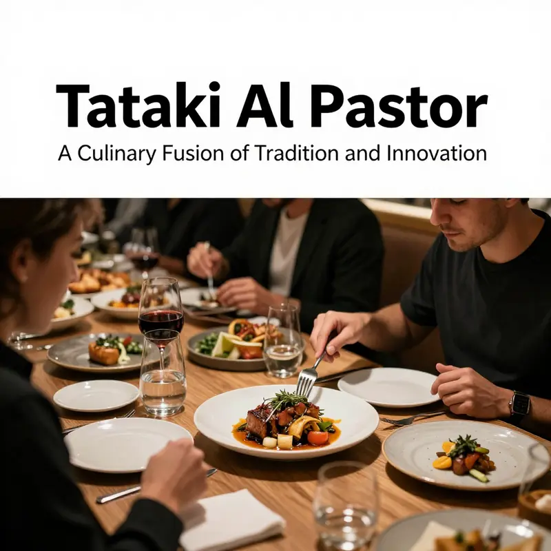 Tataki Al Pastor: A stunning example of culinary fusion between Mexico and Japan.