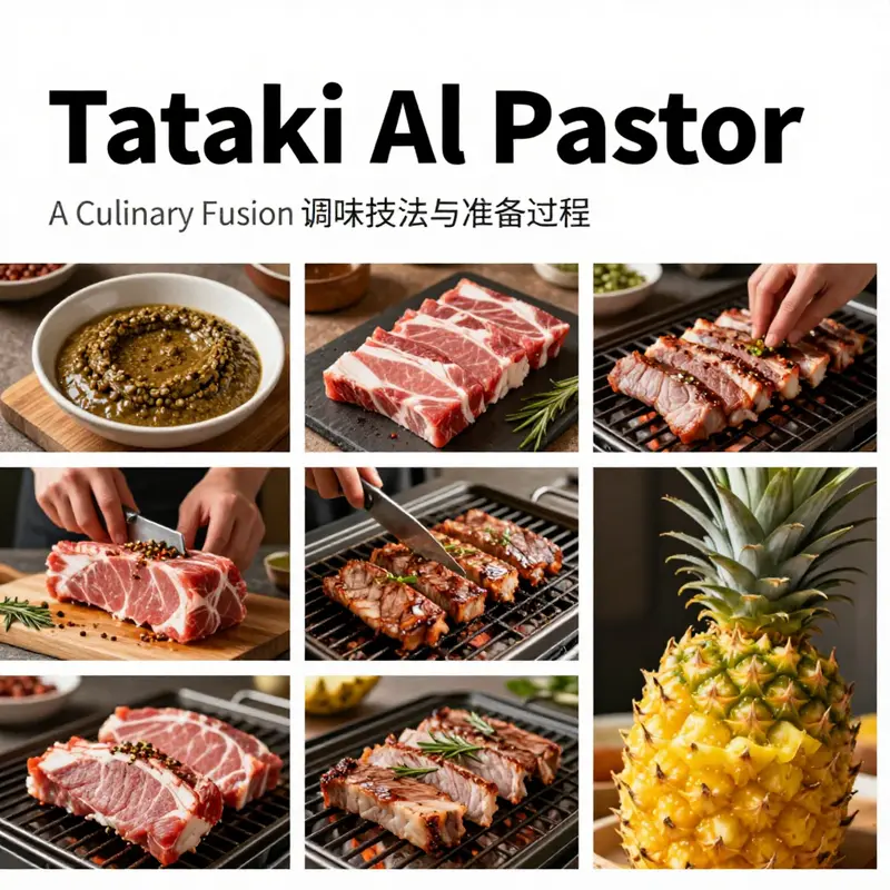Tataki Al Pastor: A stunning example of culinary fusion between Mexico and Japan.
