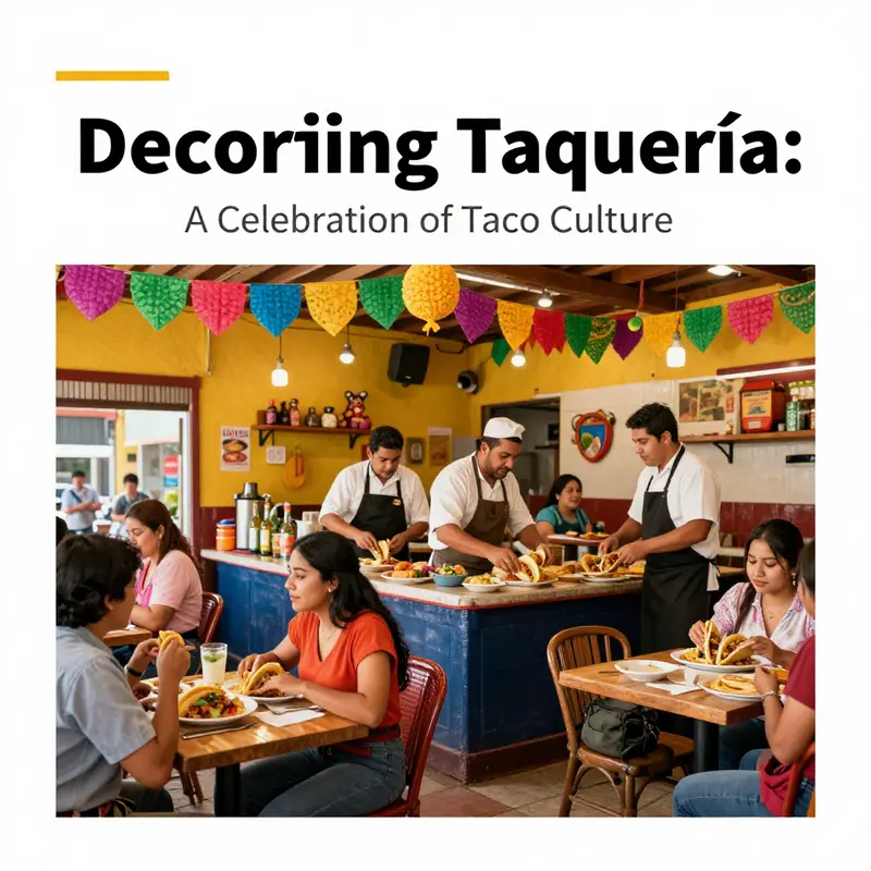 An engaging view inside a taquería where the cultural significance of tacos is celebrated.