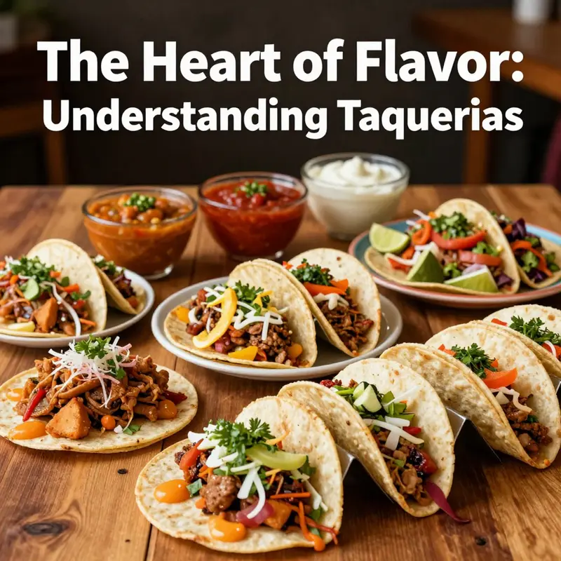 A lively taqueria filled with customers savoring traditional Mexican meals.