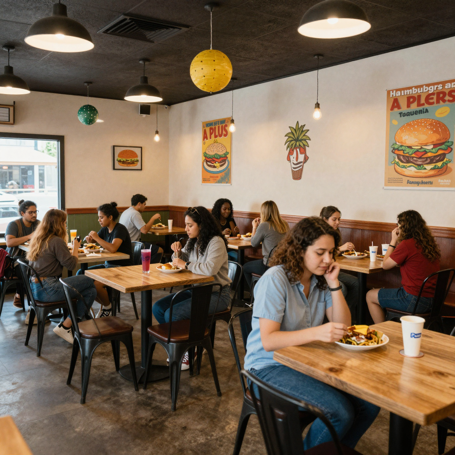 A Plus Hamburgers and Taqueria Interior