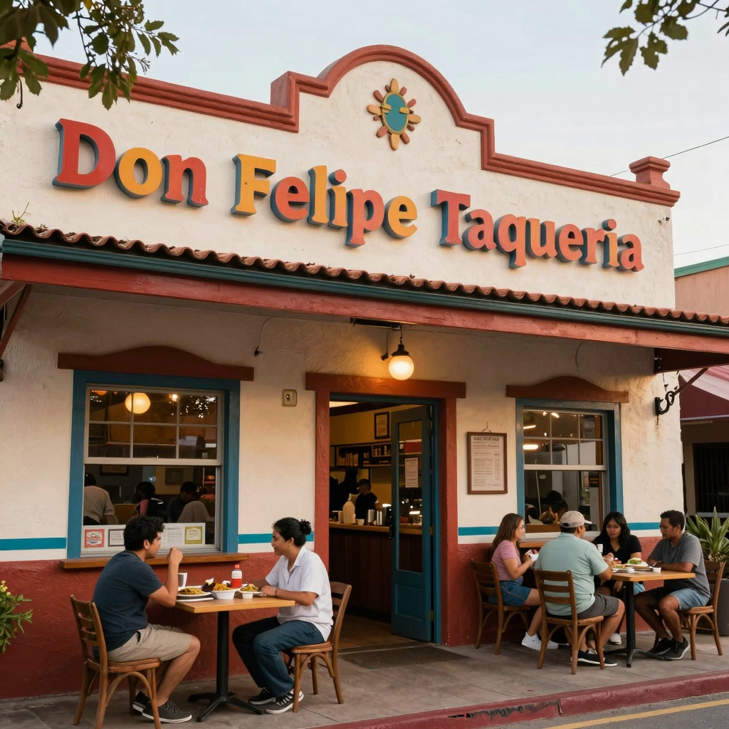 Exterior of Don Felipe Taqueria