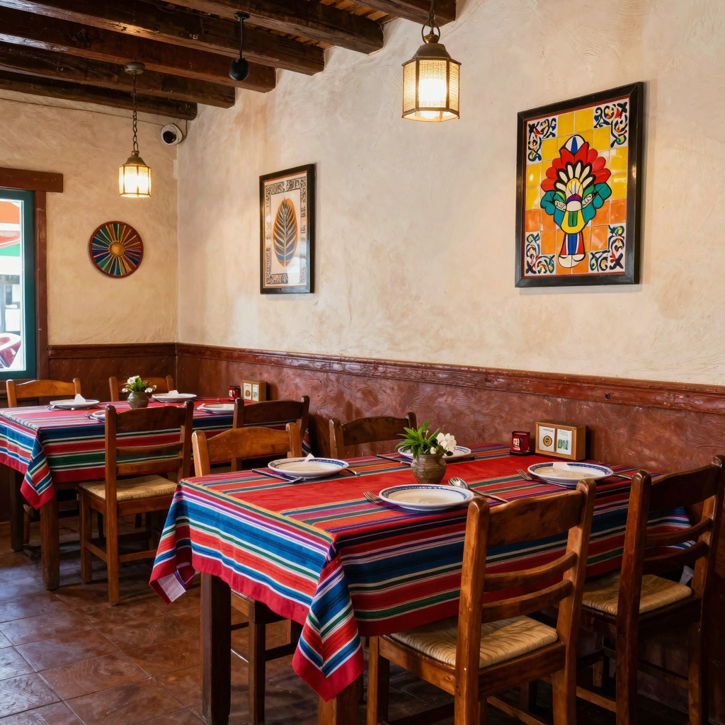 Warm and inviting interior of Don Juan Taqueria
