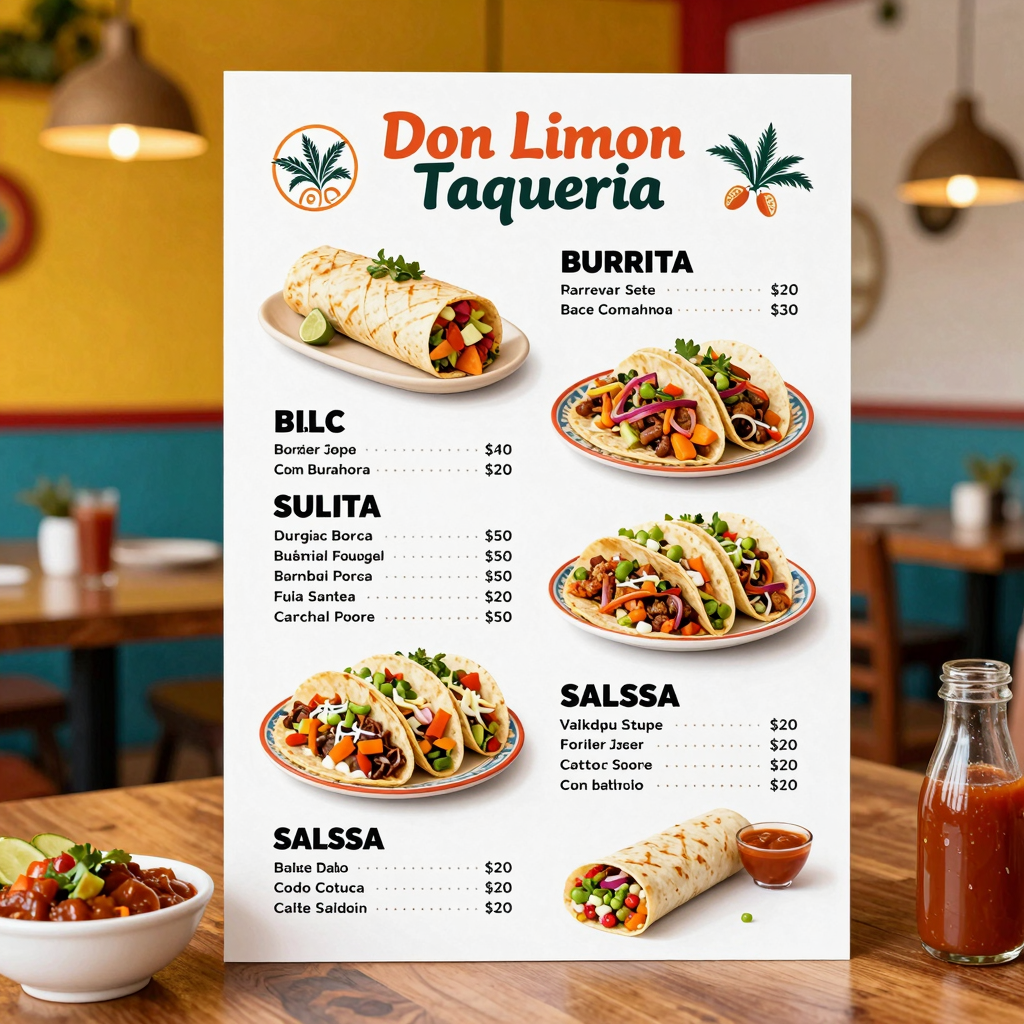 Don Limon Taqueria Menu