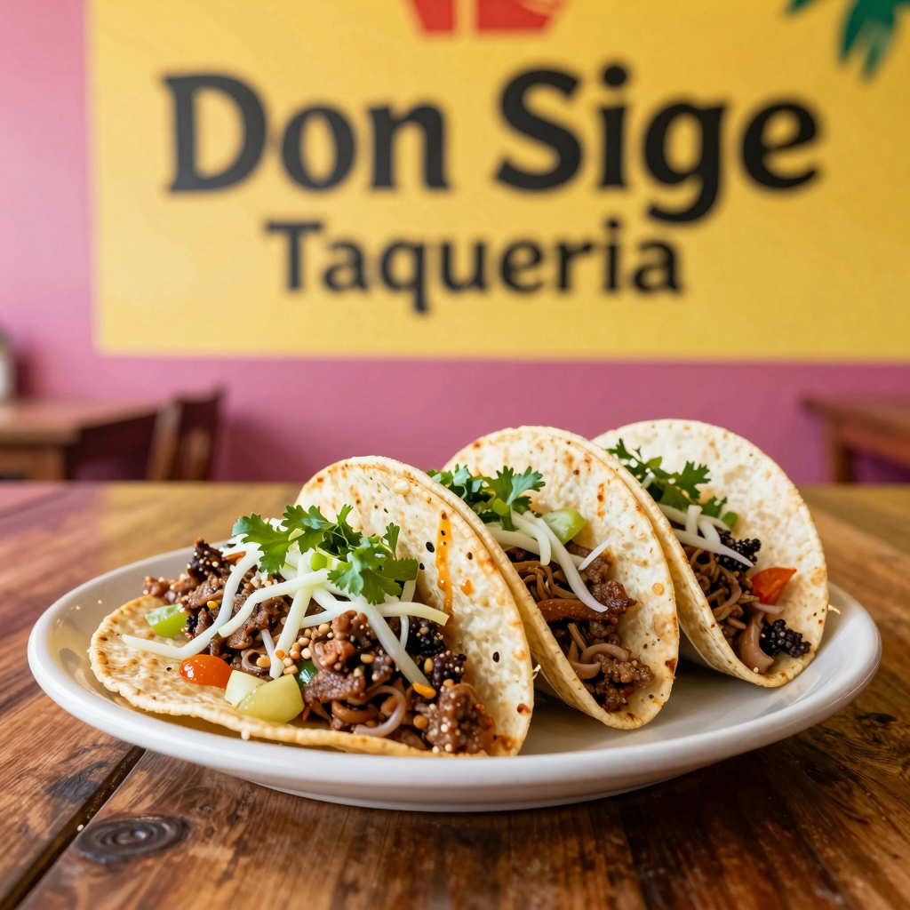 Delicious tacos from Don Sige Taqueria