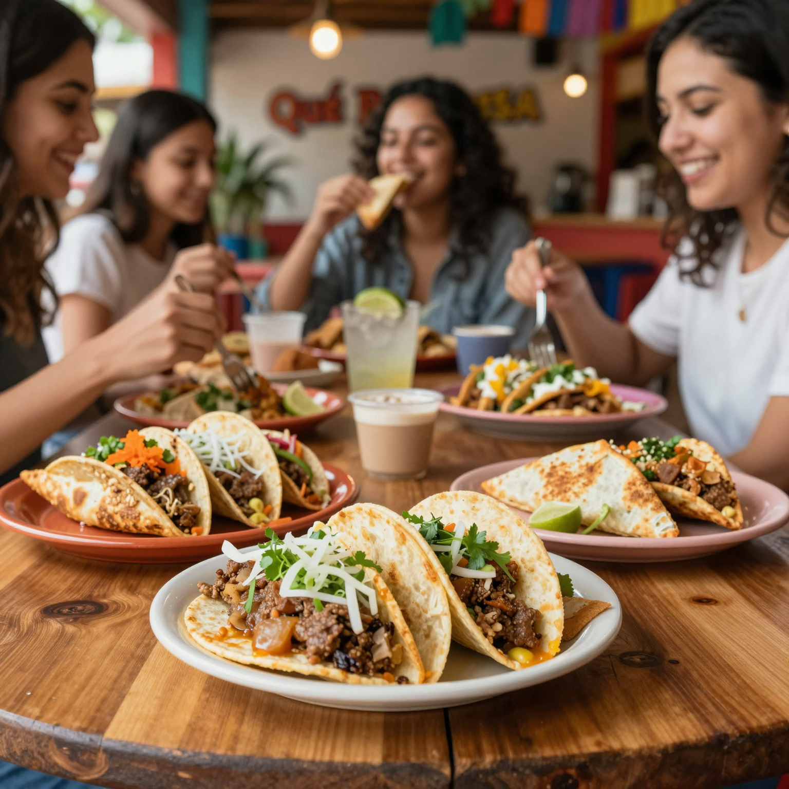 Dining atmosphere at Qué Pasa Taqueria