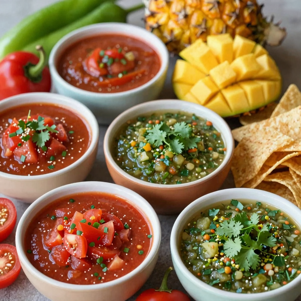 Assortment of Taqueria-Style Salsas