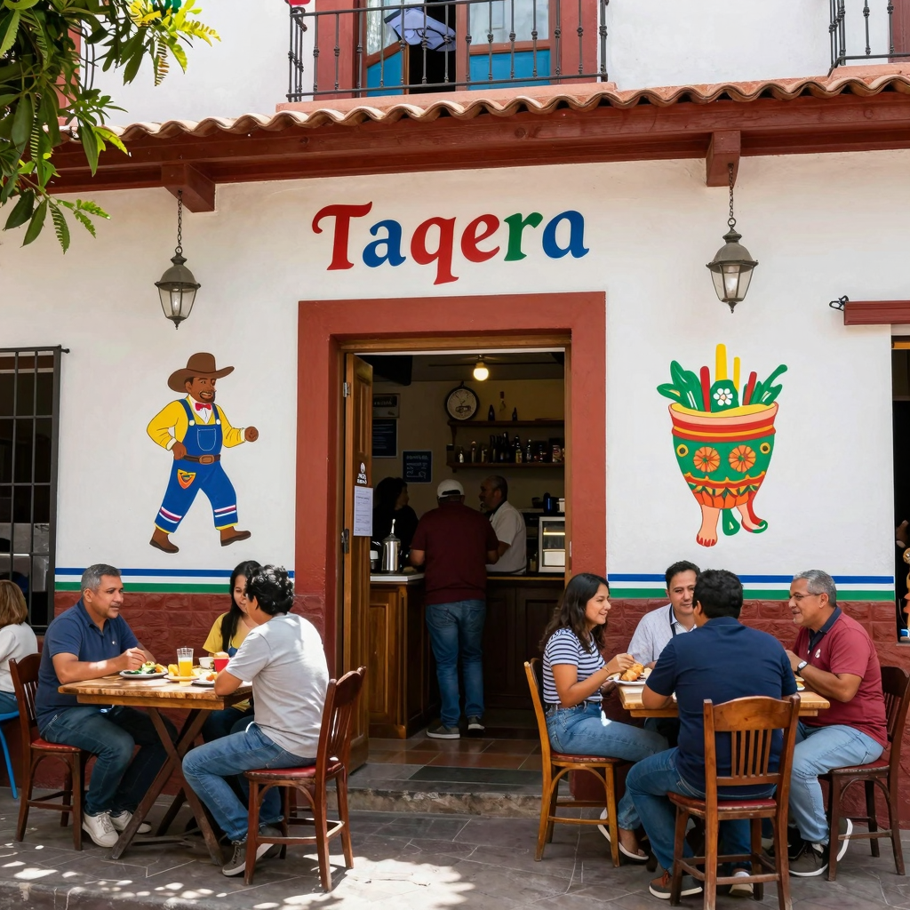 Vibrant Taqueria Exterior
