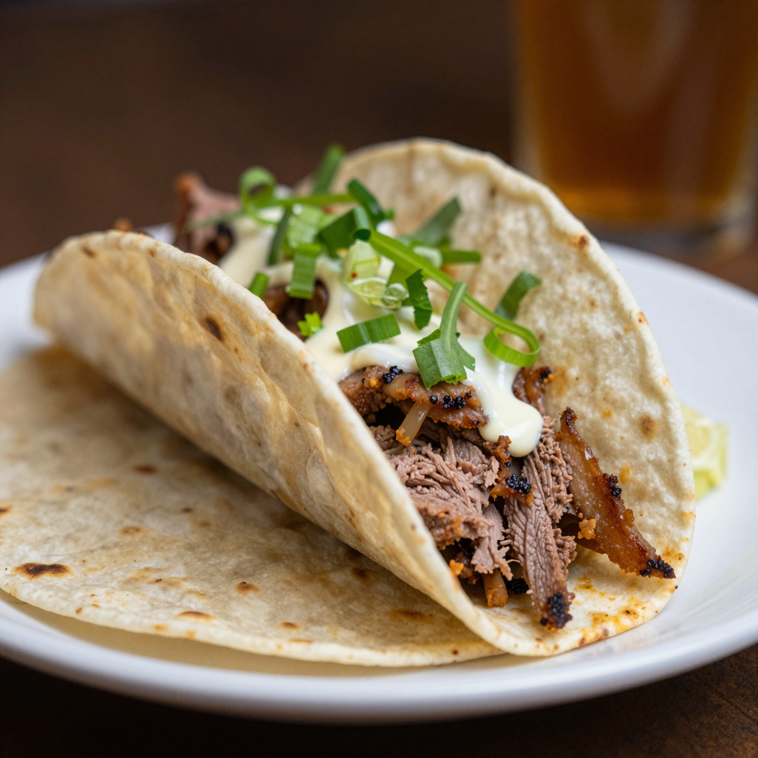 Dynamic food photography angle