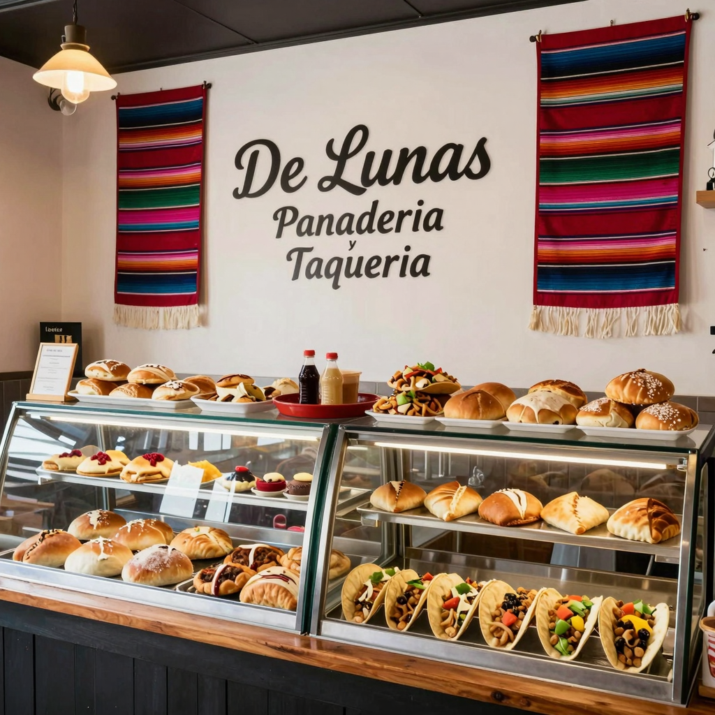 Cozy Interior of De Lunas Panaderia y Taqueria