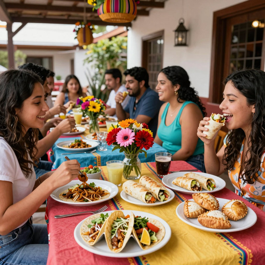 Outdoor Dining at De Lunas Panaderia y Taqueria