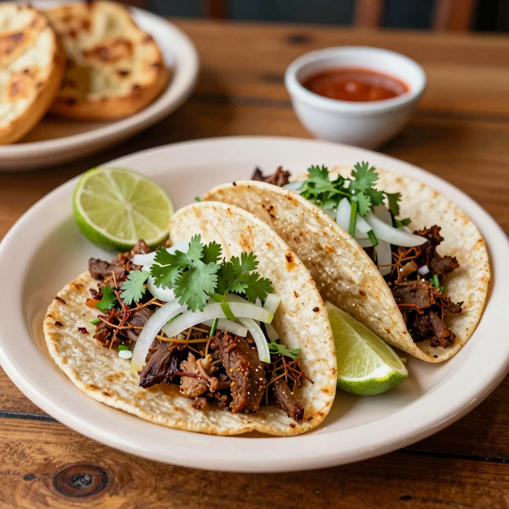 Well-Presented Dish from Don Angel Taqueria