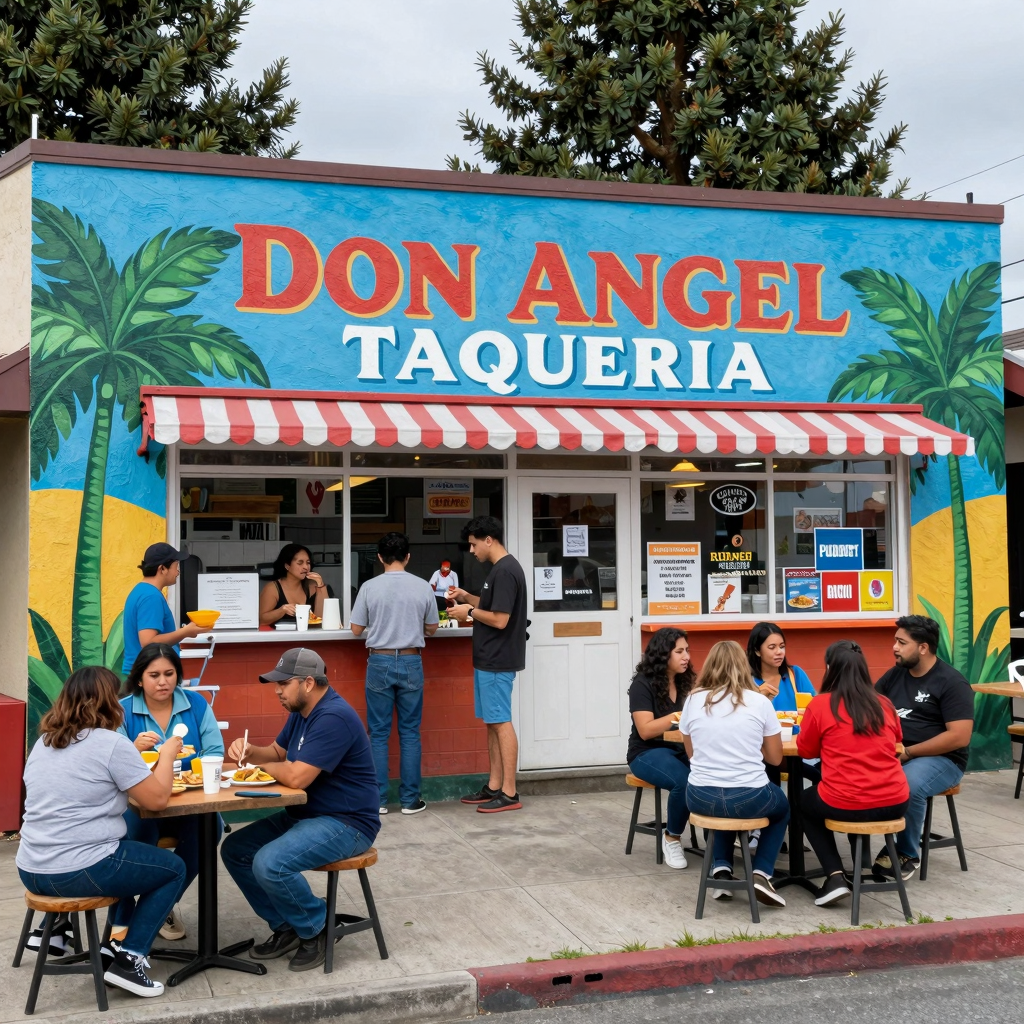 Don Angel Taqueria Mural