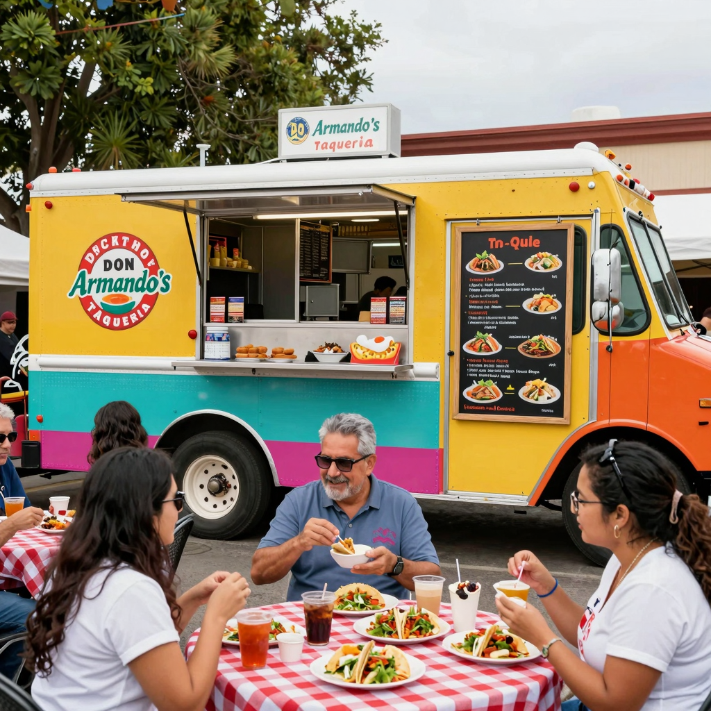Don Armando's Taqueria food truck at an event