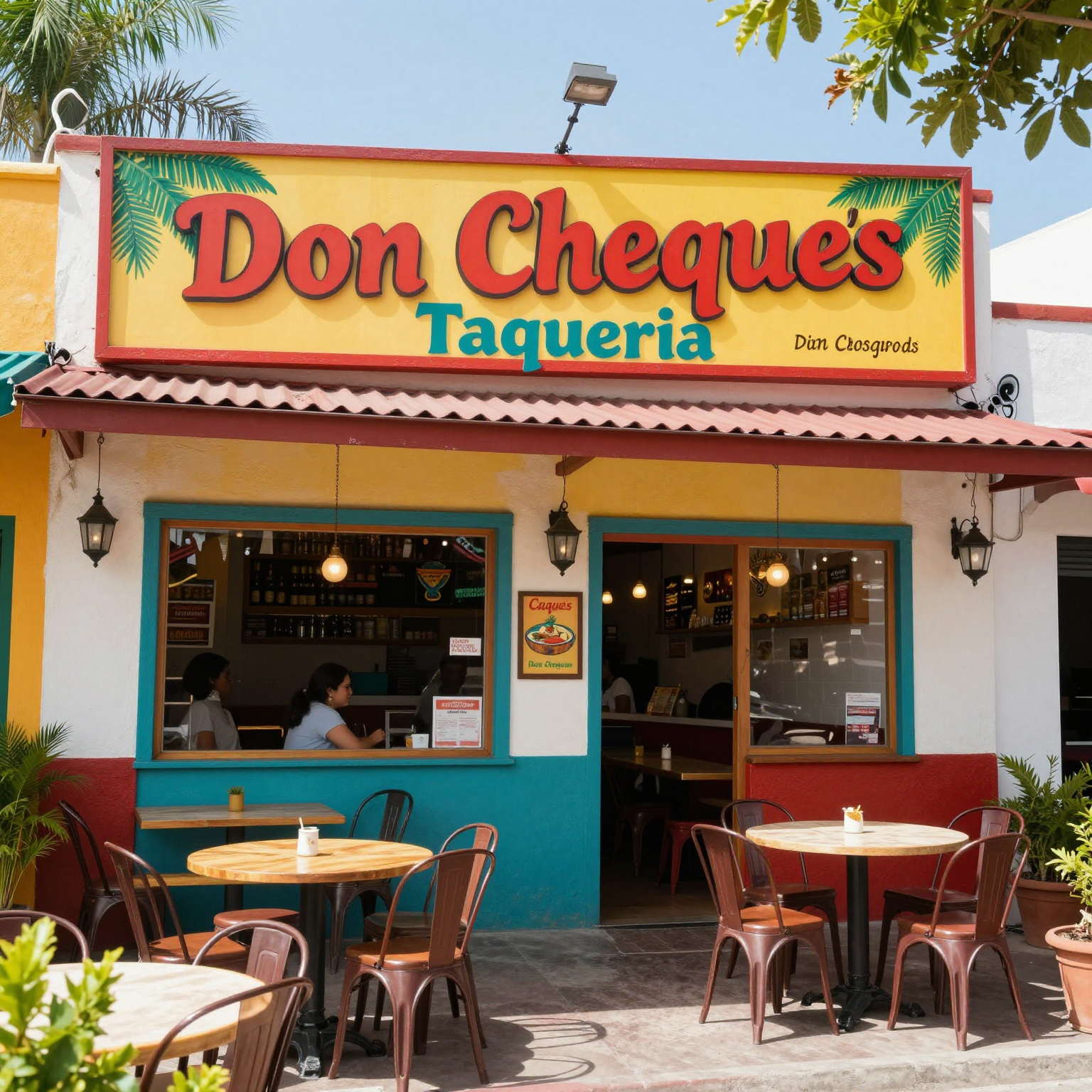 Exterior of Don Cheques Taqueria