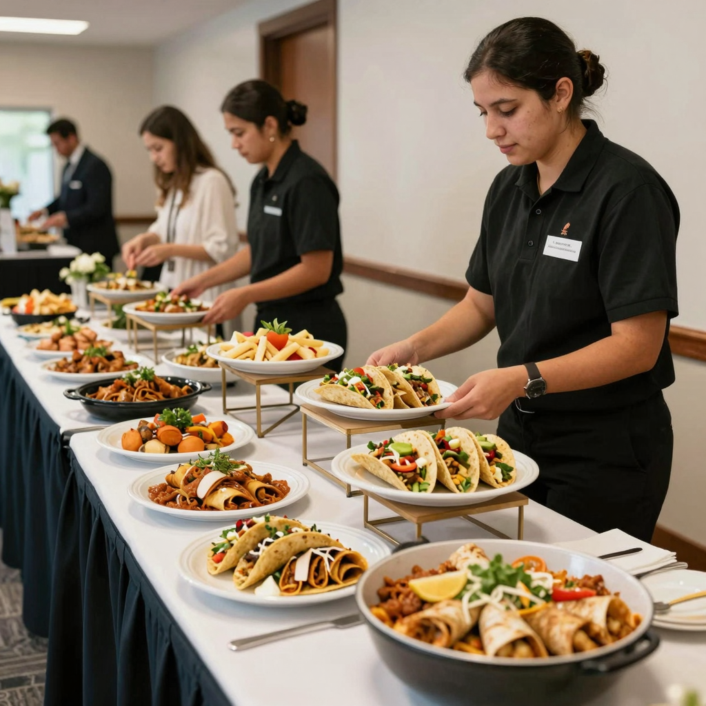 Catering Setup at Don Chon Taqueria