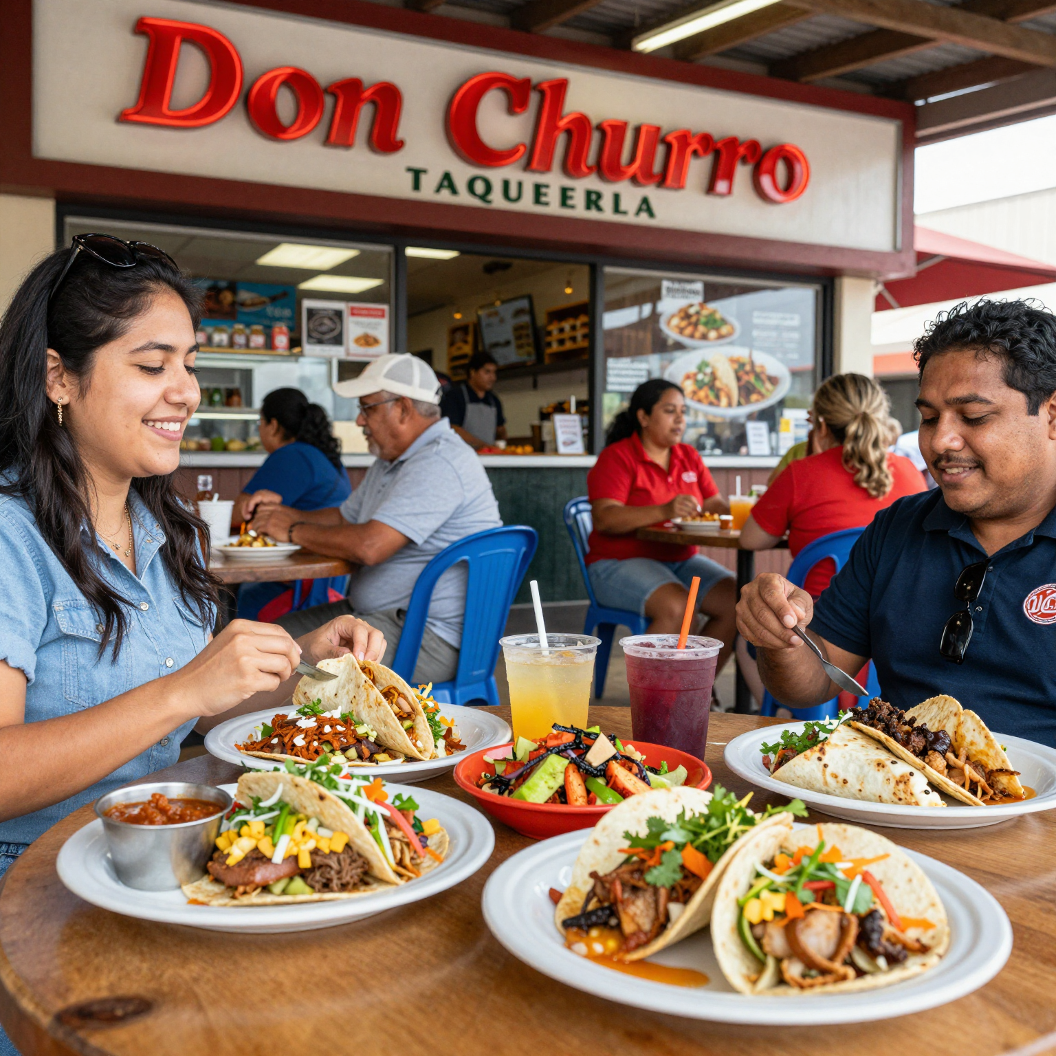 Affectionate and lively dining at Don Churro Taqueria