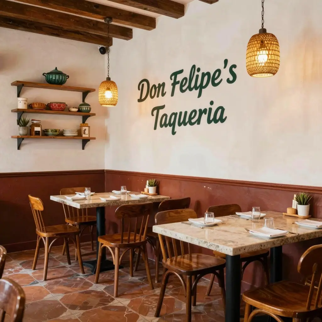 Interior of Don Felipe's Taqueria