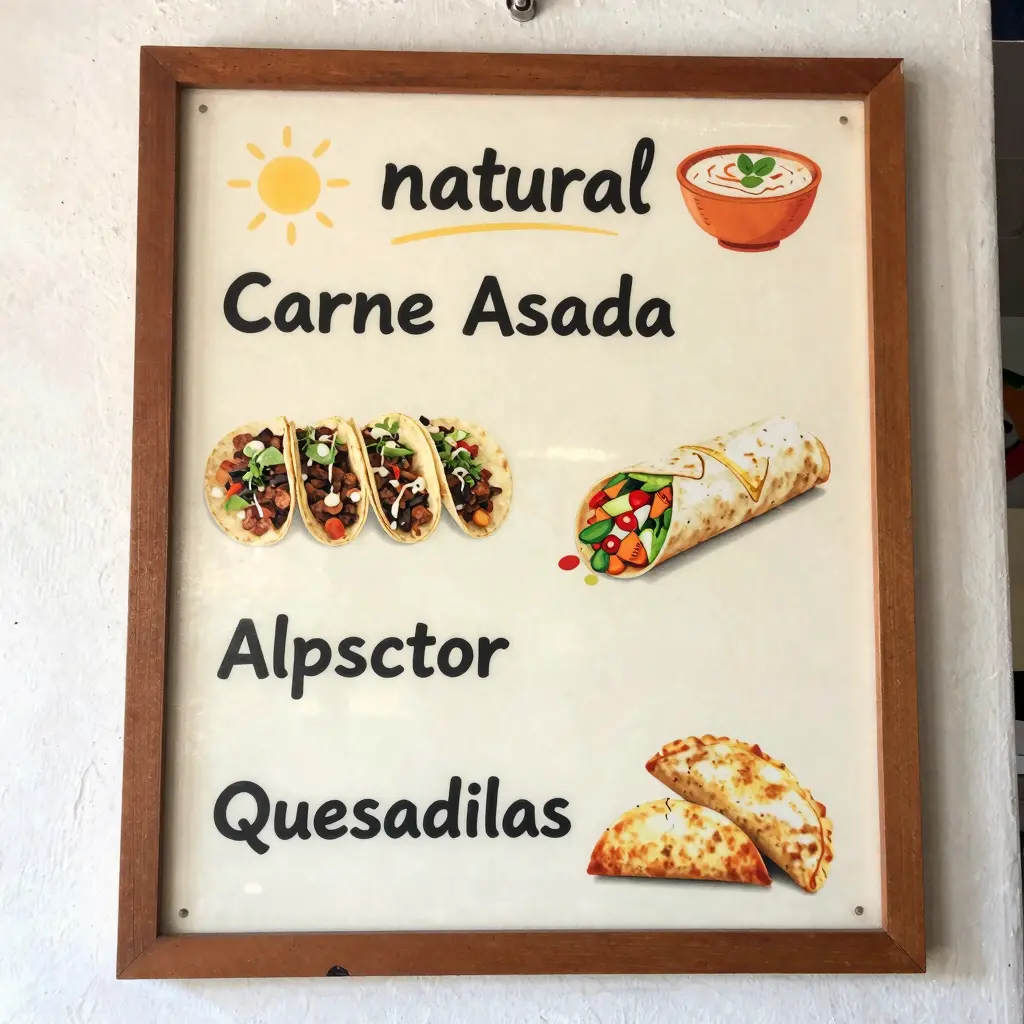 Taqueria Menu Board