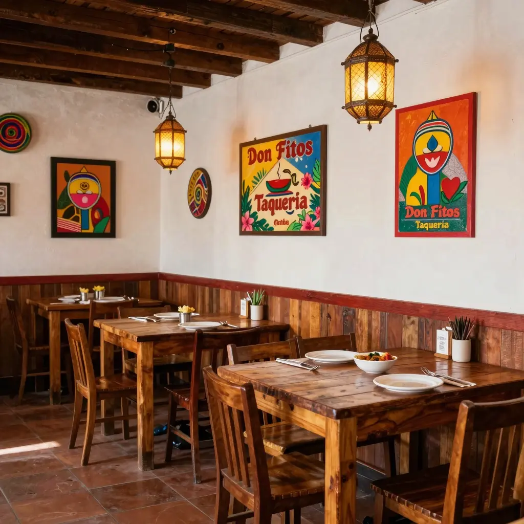 Restaurant Interior of Don Fitos Taqueria