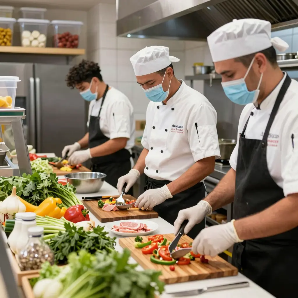 Clean kitchen in Don Fitos Taqueria showcasing health and safety measures
