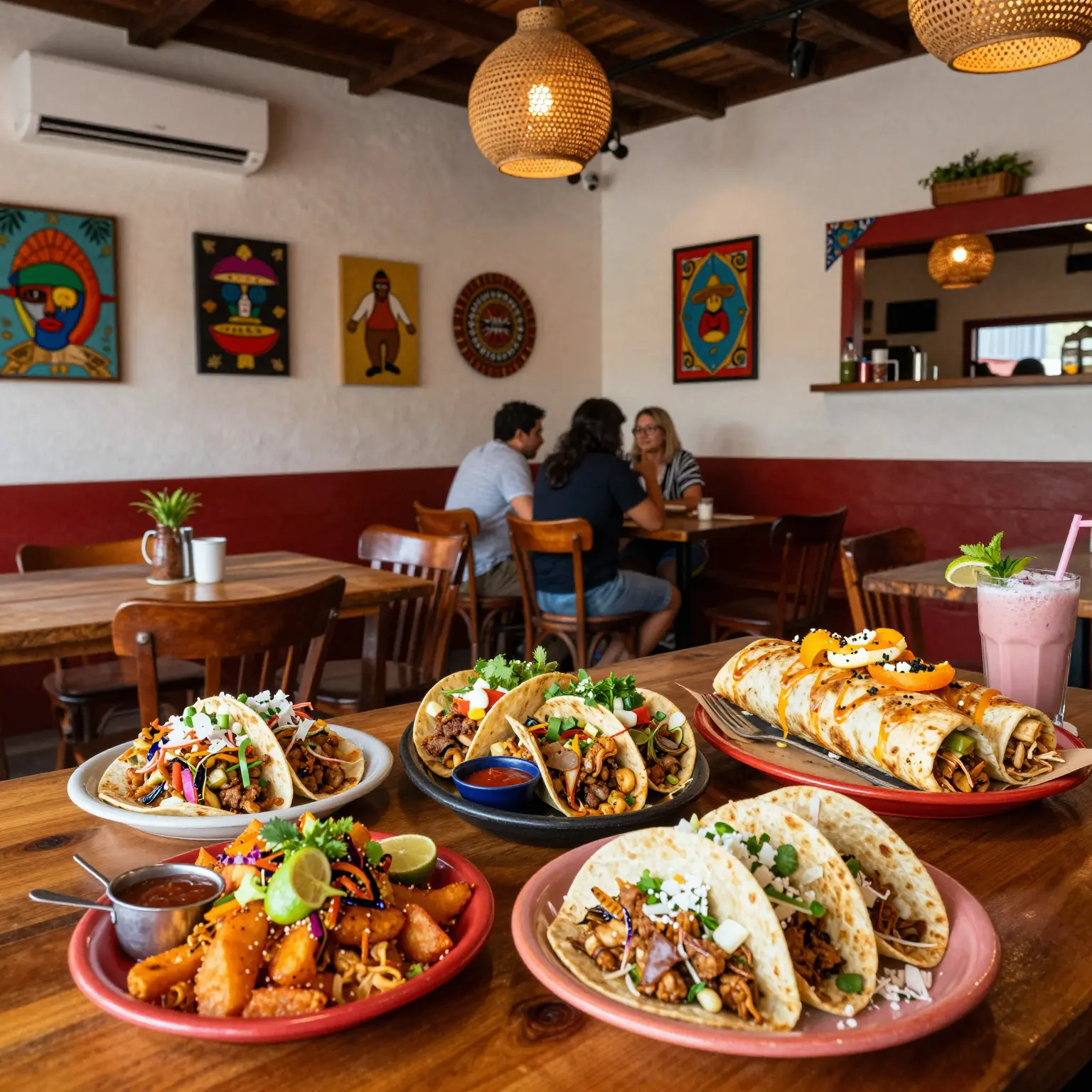 A cozy and vibrant interior of Don Jose Cantina & Taqueria