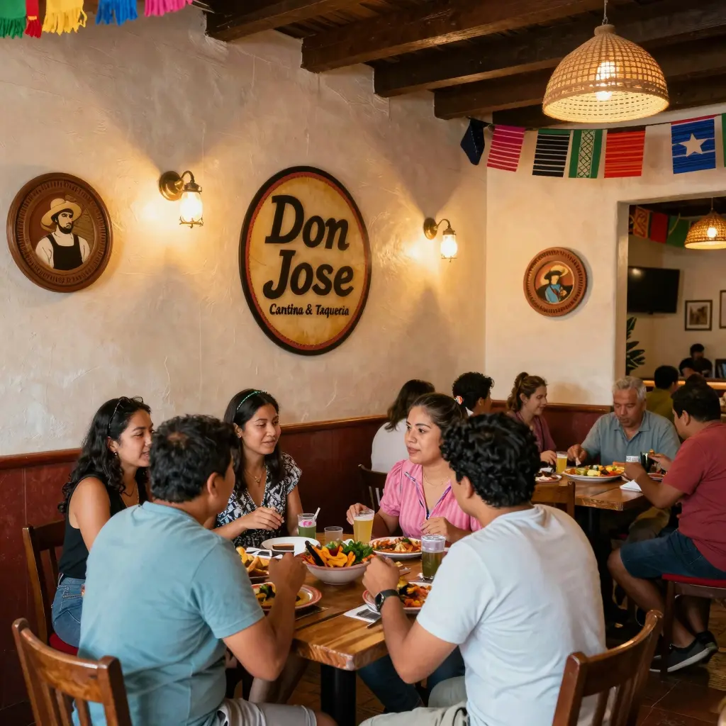 Warm and inviting atmosphere at Don Jose Cantina & Taqueria