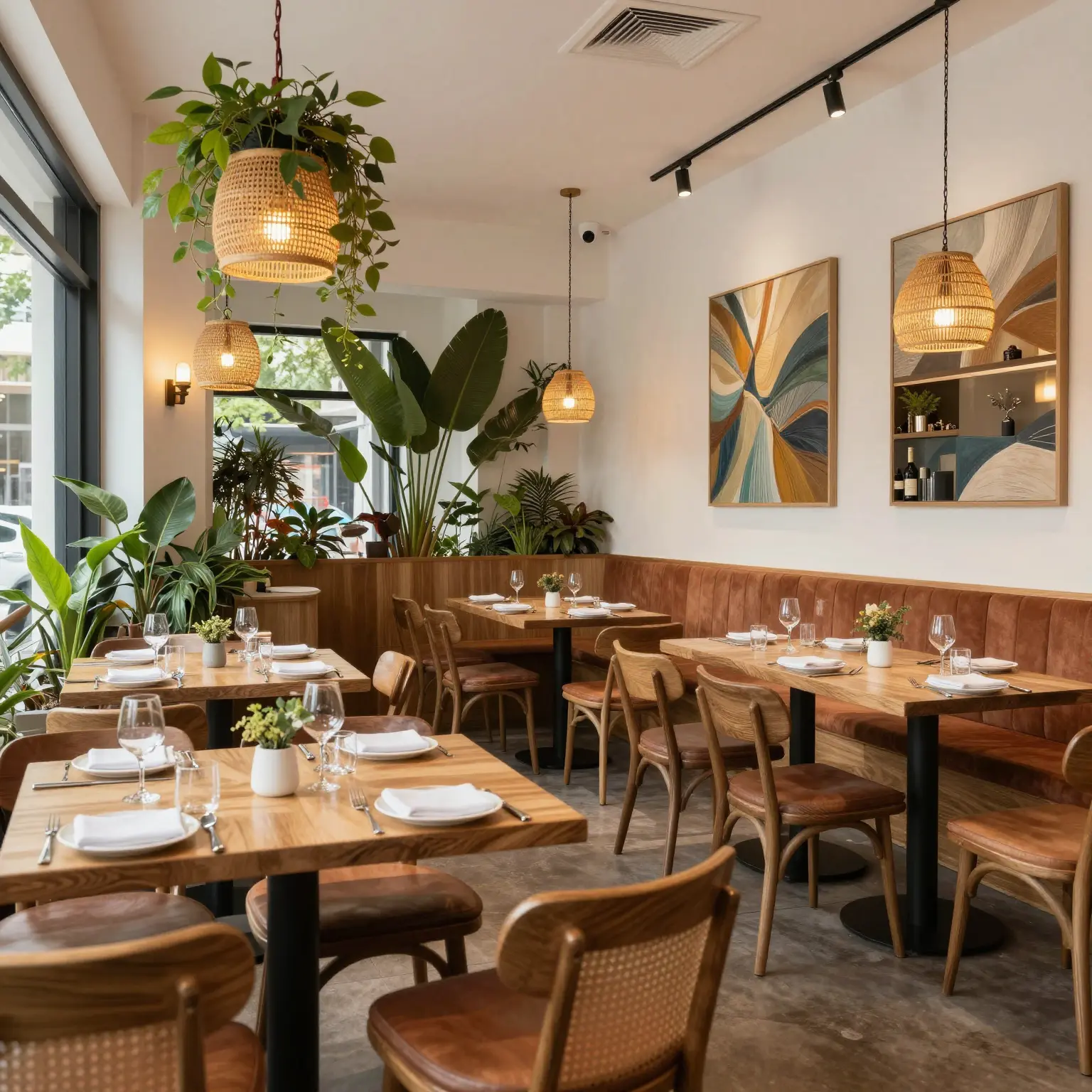 Decorative restaurant interior
