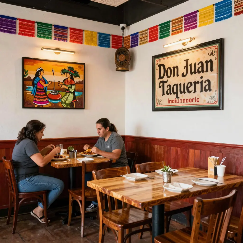 Interior of Don Juan Taqueria