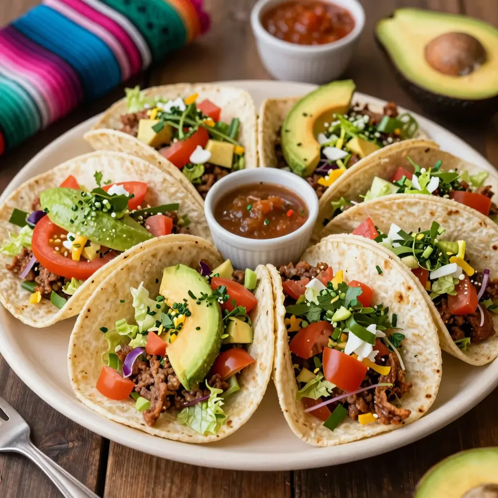 Vibrant Taco Platter