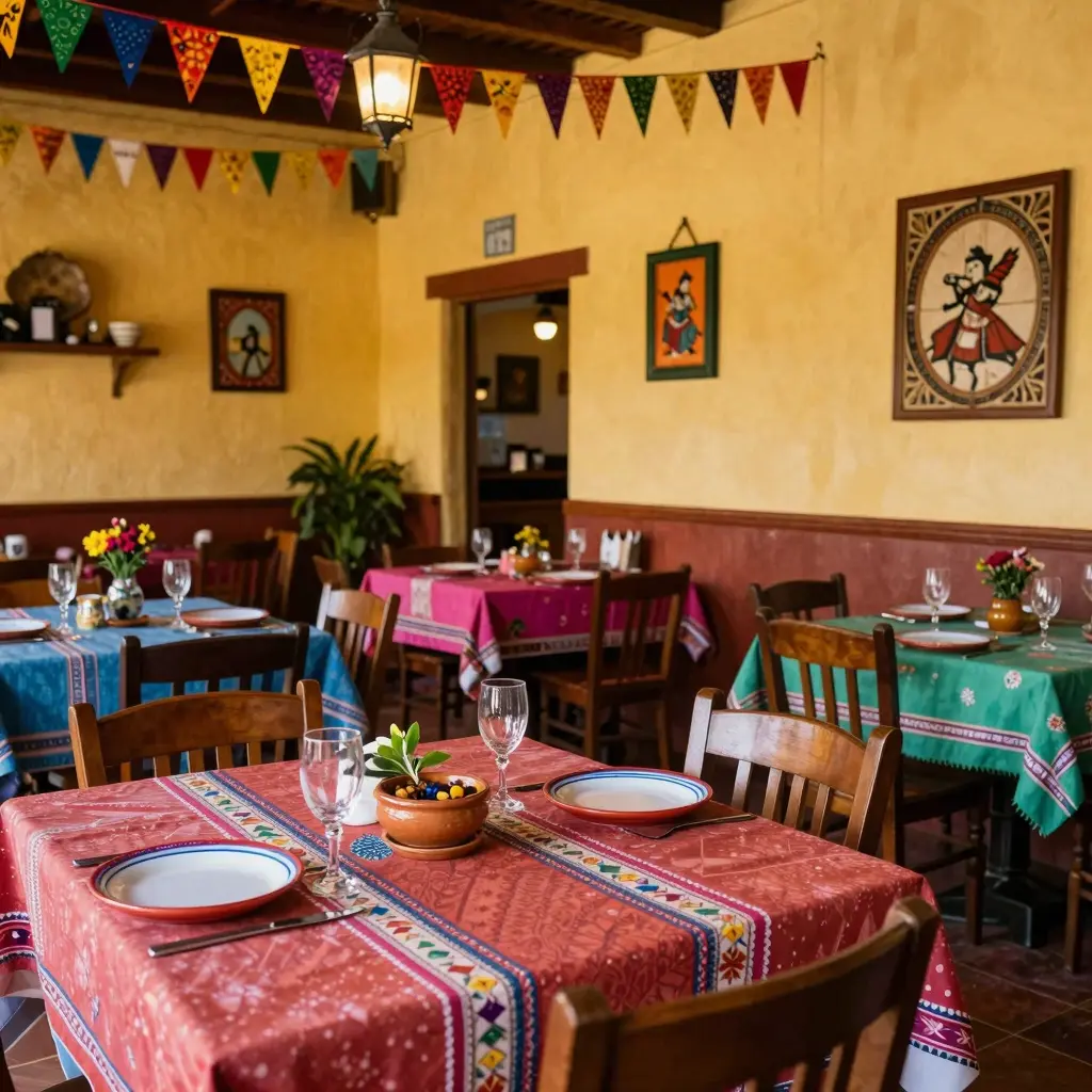 Cozy and Vibrant Restaurant Ambiance